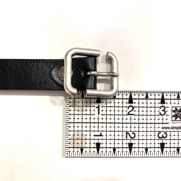 Ciao, Marco!  Marco Celli Taurus Black Leather Belt, 30 to 35 inches - Picture 5 of 8